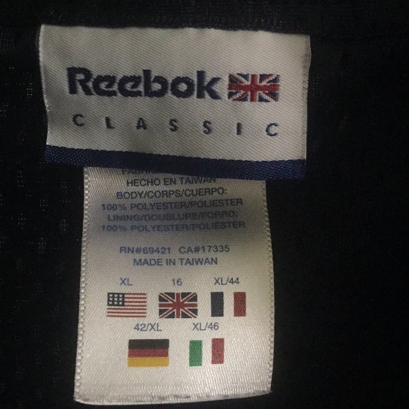 Reebok Navy Blue Zippered Jacket XL - Picture 8 of 8